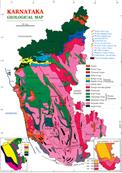 Image result for Geology map of Karnataka