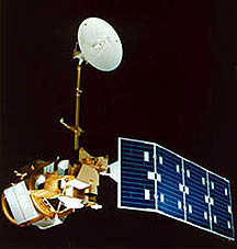 Artist's sketch of Landsat 4 (Landsat 5 is similar)