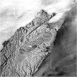 Radarsat image of Cape Breton, Nova Scotia.