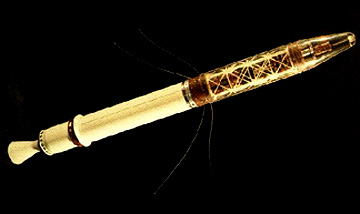 The fourth stage of the first rocket to send an American payload - Explorer 1 - into Earth orbit.