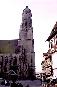 The Church at Nordlingen, one of only two buildings on Earth that is constructed of impact breccias.