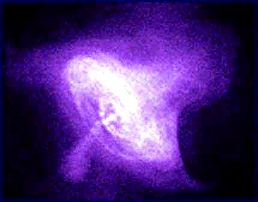 Chandra x-ray image of the Crab Nebula; a Pulsar is located within this nebula.