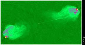 Same segment as above, but imaged from gamma radiation detected by Chandra.