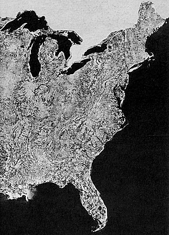 Part of the SCS MSS Band 5 mosaic of the 48 contiguous States.