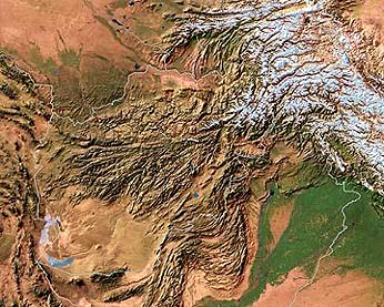 Metsat image that encompasses Afghanistan.